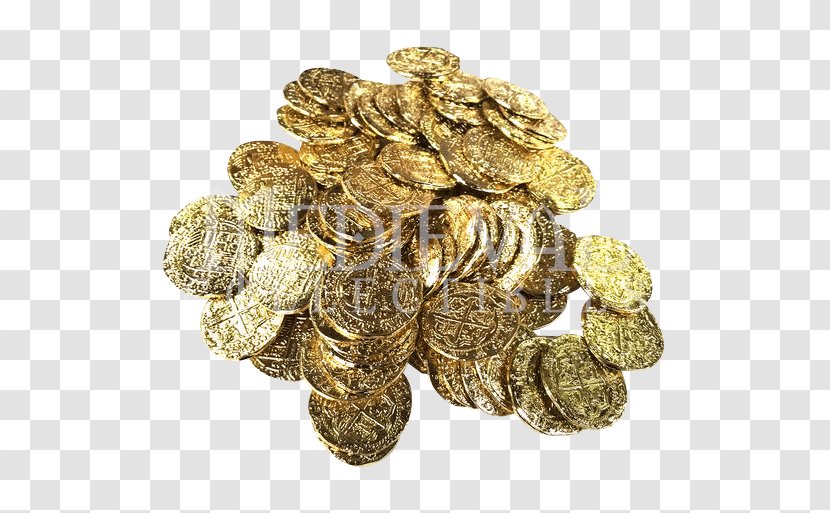 Pirate Coins Piracy Gold Doubloon - Spanish - Coin Transparent PNG