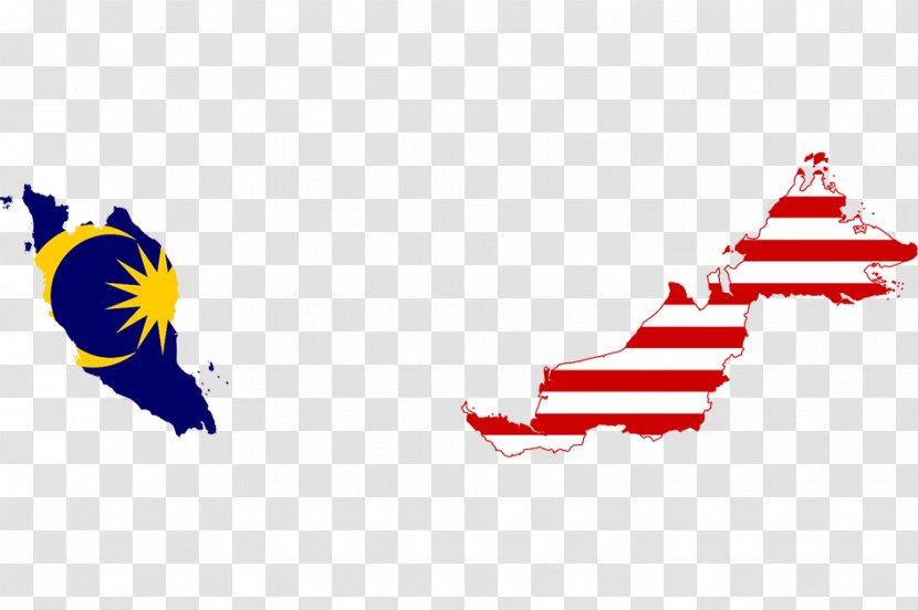 Flag Of Malaysia Federal Territories Peninsular Map - Wing Transparent PNG