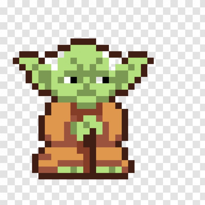 Yoda Image Pixel Art Anakin Skywalker - Pattern Transparent PNG