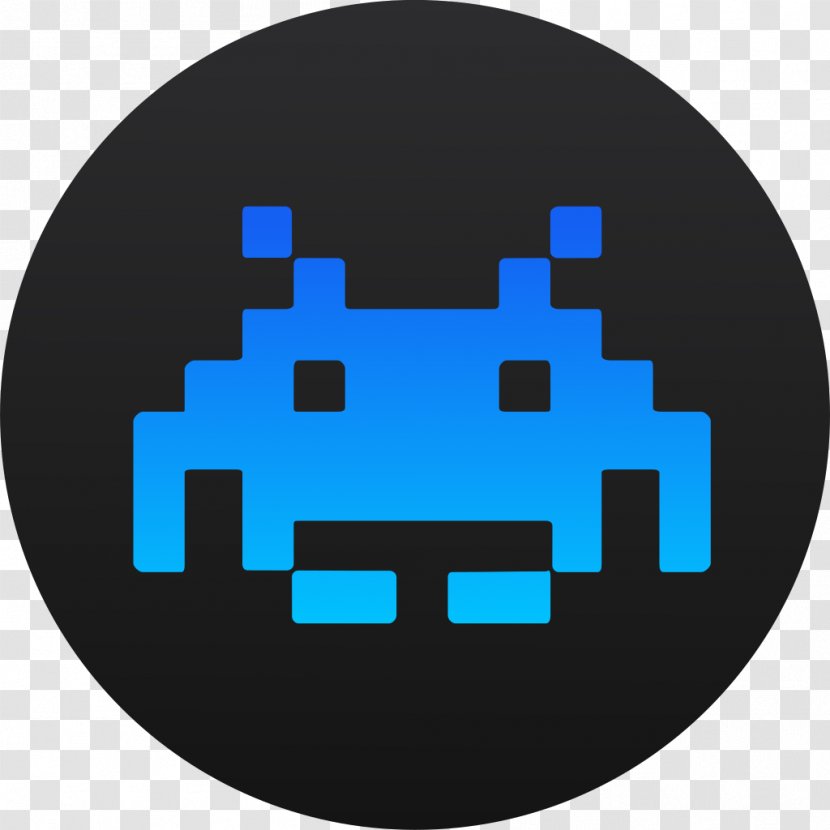 Pacman Pixel Art - Asteroids - Electric Blue Emoticon Transparent PNG