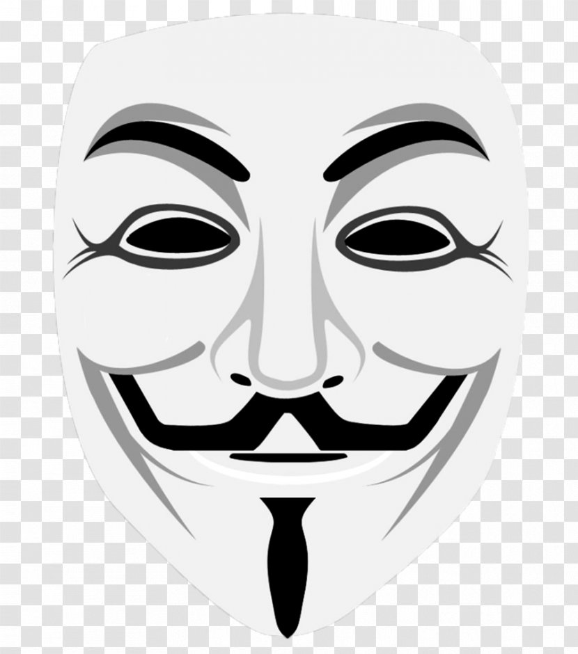 Gunpowder Plot Guy Fawkes Mask Anonymous Clip Art - Head Transparent PNG