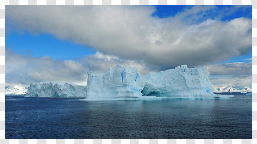 Glacier Fjord Ice Cap Sea Iceberg - Overcast Transparent PNG