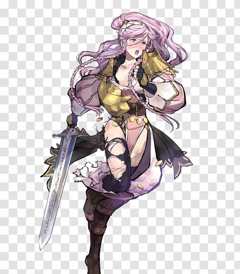 Fire Emblem Heroes Awakening Echoes: Shadows Of Valentia Tactical Role-playing Game - Silhouette - Melia Xenoblade Transparent PNG