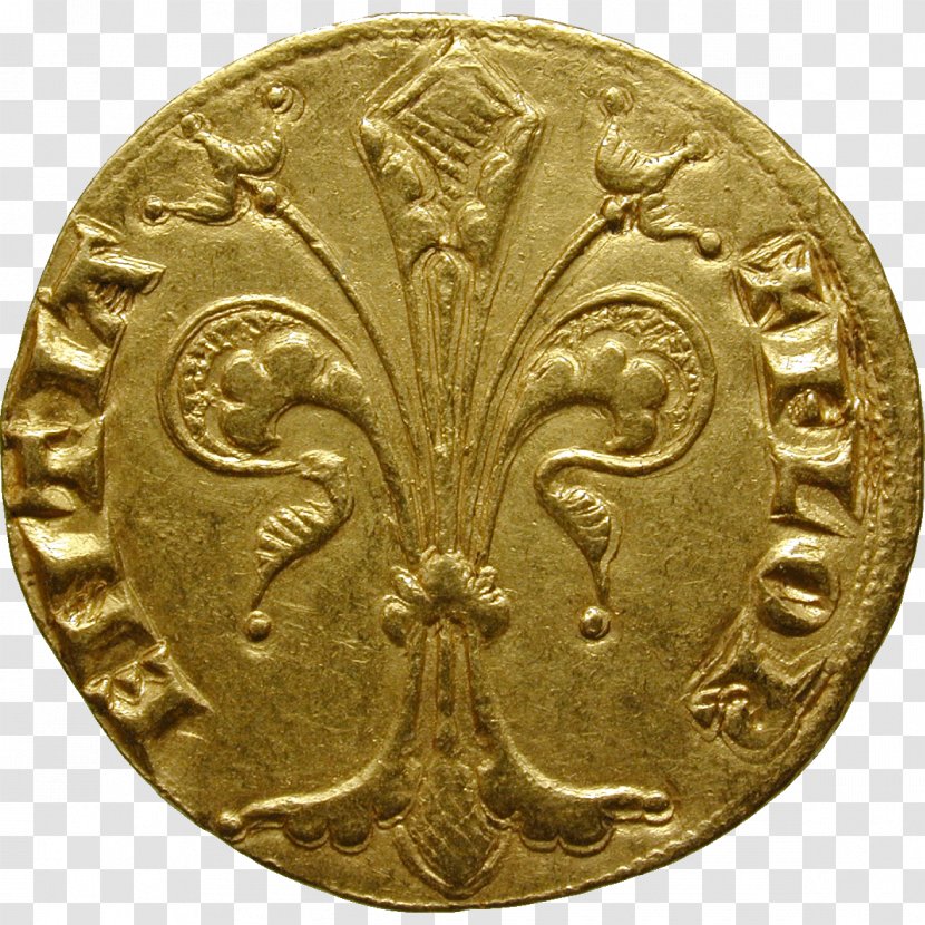 Coin Republic Of Florence Fiorino Florin Florentiner Lilie - Gold Coins Transparent PNG