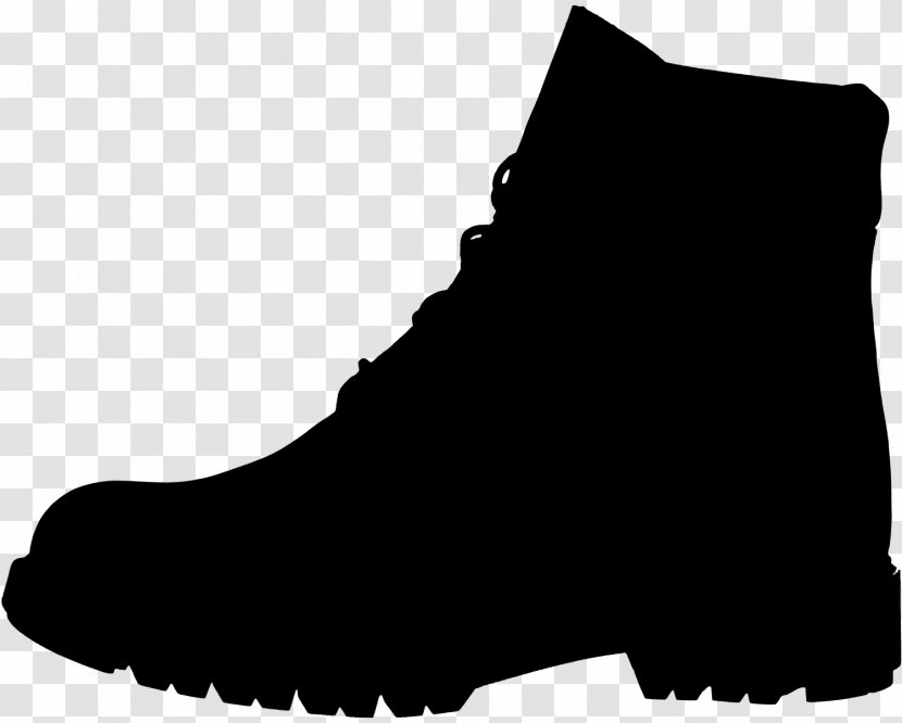 Shoe Boot Walking Font Black M - Blackandwhite Transparent PNG