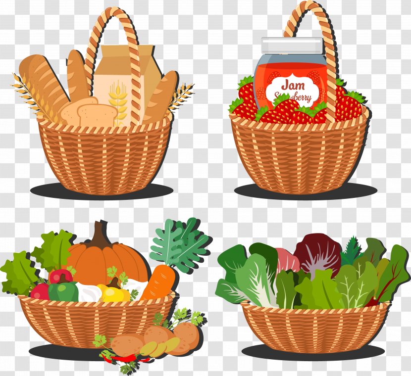 Vegetable Basket Adobe Illustrator Cdr - Food Transparent PNG