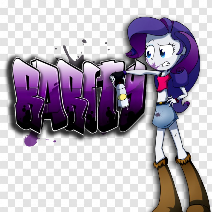 Rarity Twilight Sparkle Graffiti Rainbow Dash Pony - Fictional Character Transparent PNG