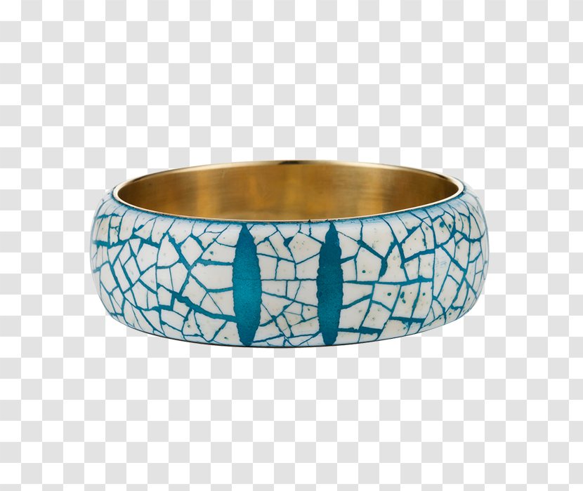 Turquoise Bangle - Fashion Accessory - Hand Painted Ostrich Transparent PNG