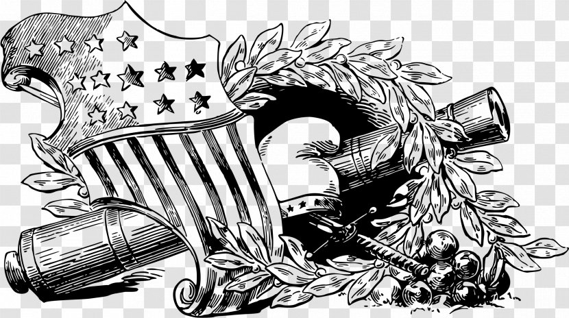 Clip Art - Black And White - Cannon Transparent PNG
