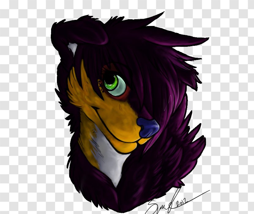 Cat Character Beak - Violet Transparent PNG