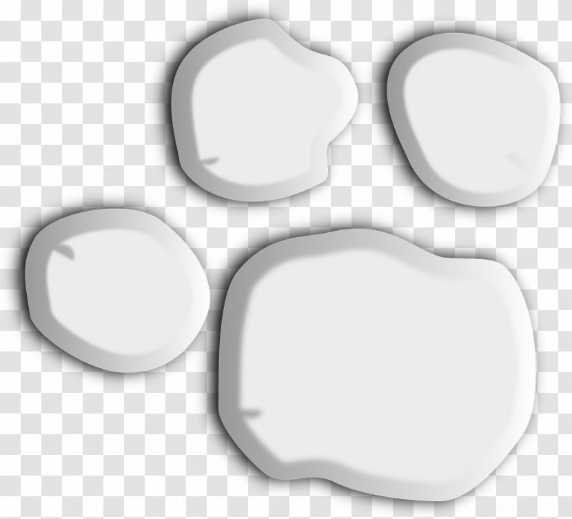 Clip Art - Footprint - White Animal Footprints Transparent PNG