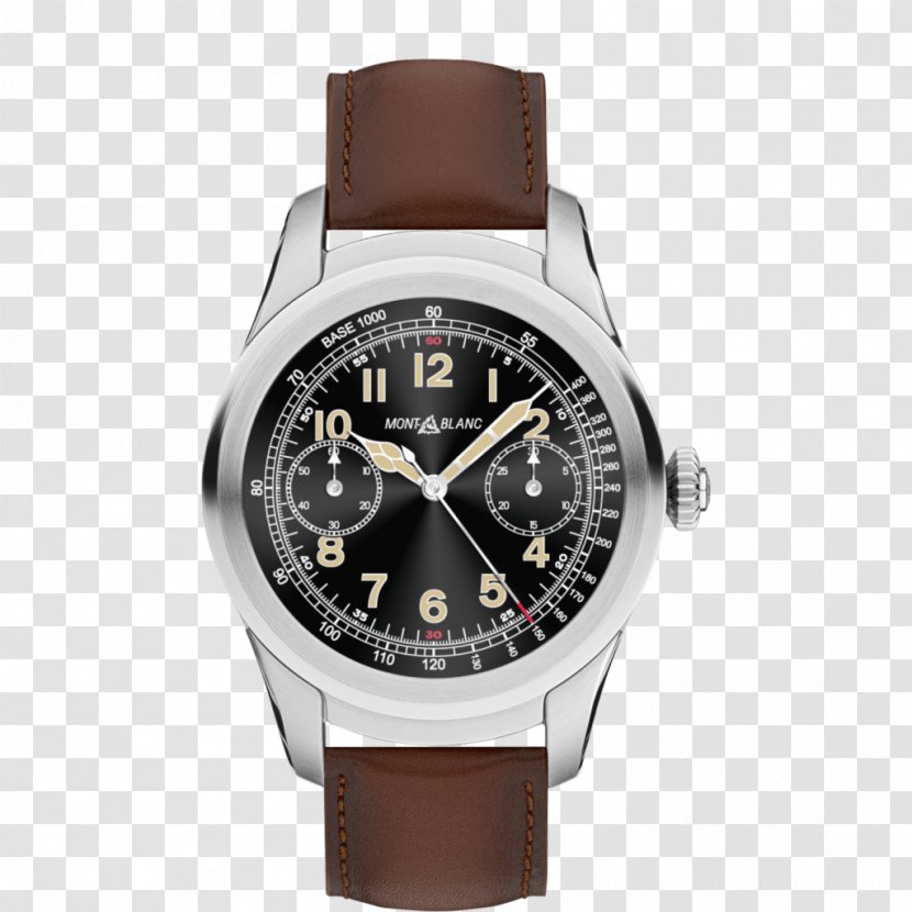 Montblanc Smartwatch Leather Strap - Brand - Watch Transparent PNG
