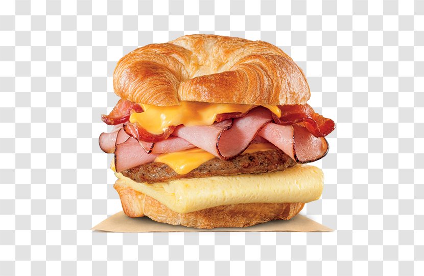 Croissant Bacon, Egg And Cheese Sandwich Breakfast Ham McDonald's Quarter Pounder - Cheeseburger Transparent PNG
