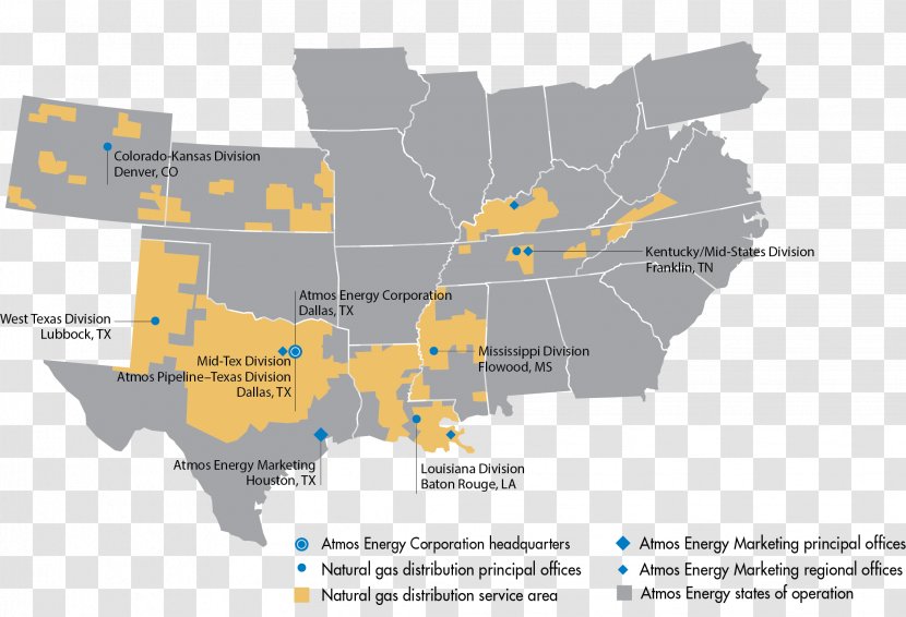 Atmos Energy Natural Gas Pipeline Transportation ATMOS PIPELINE & STORAGE LLC - Diagram Transparent PNG