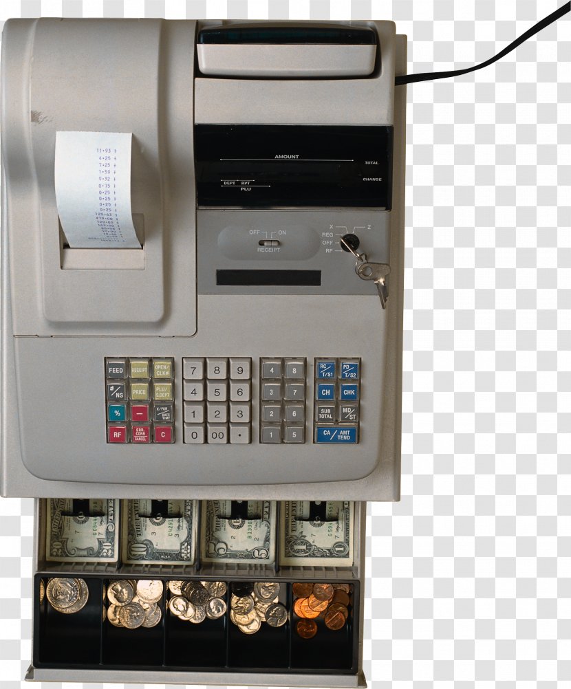 Cash Register Cashier Money Payment - Debit Card Transparent PNG