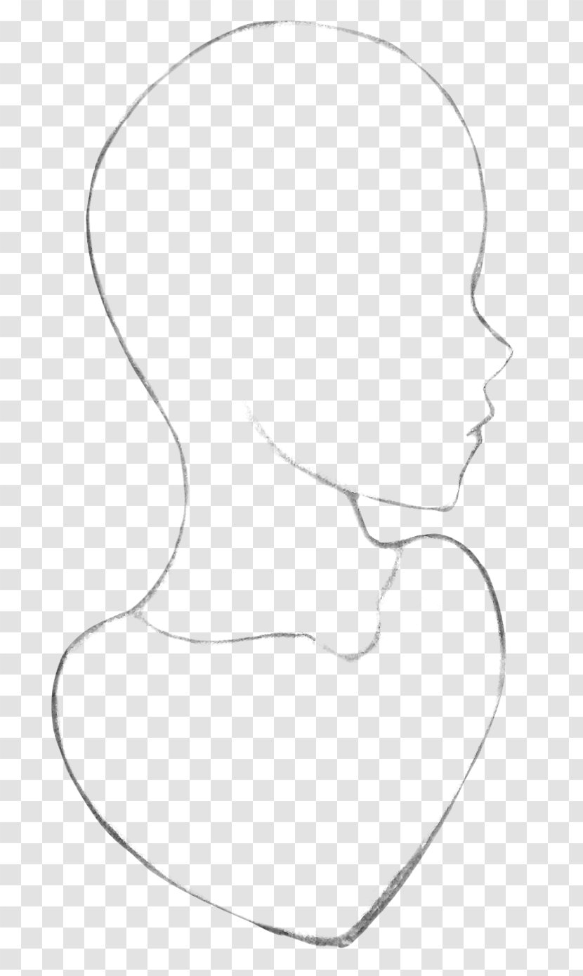 Ear Jaw Mouth - Cartoon - Side Profile Transparent PNG