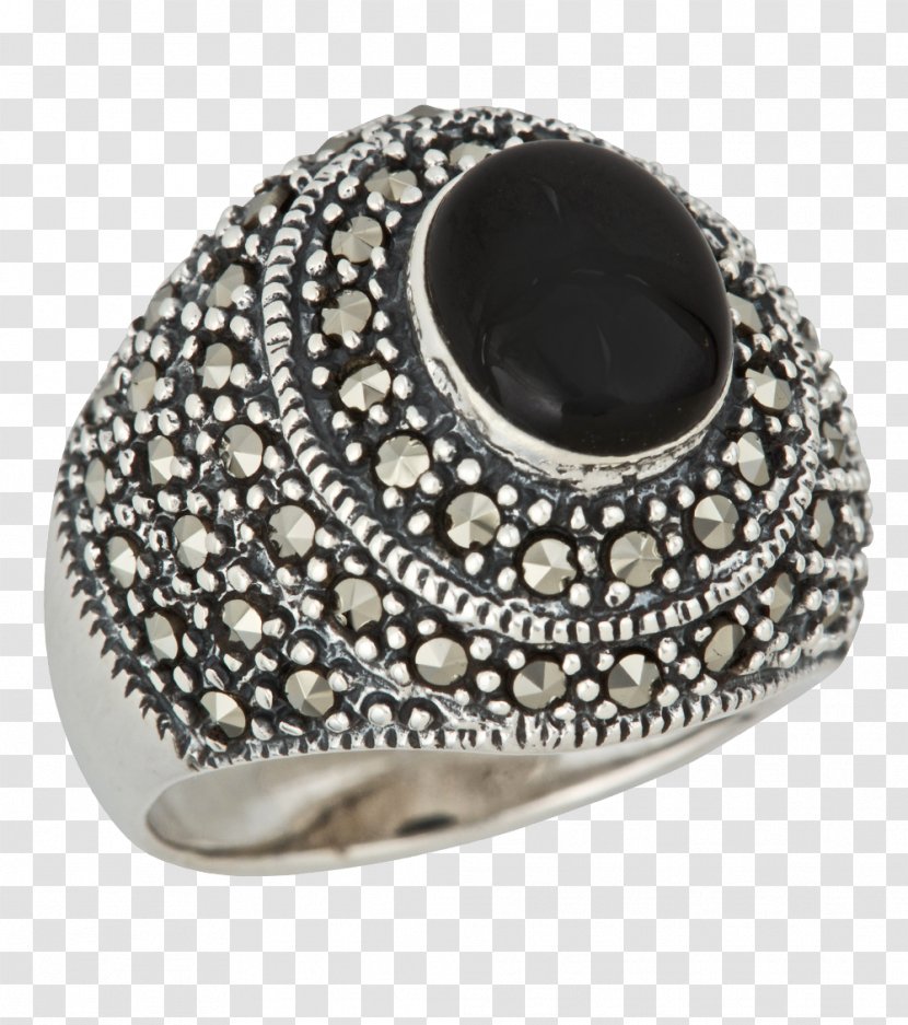 Jewellery Gemstone Onyx Ring Marcasite - Clothing Accessories Transparent PNG