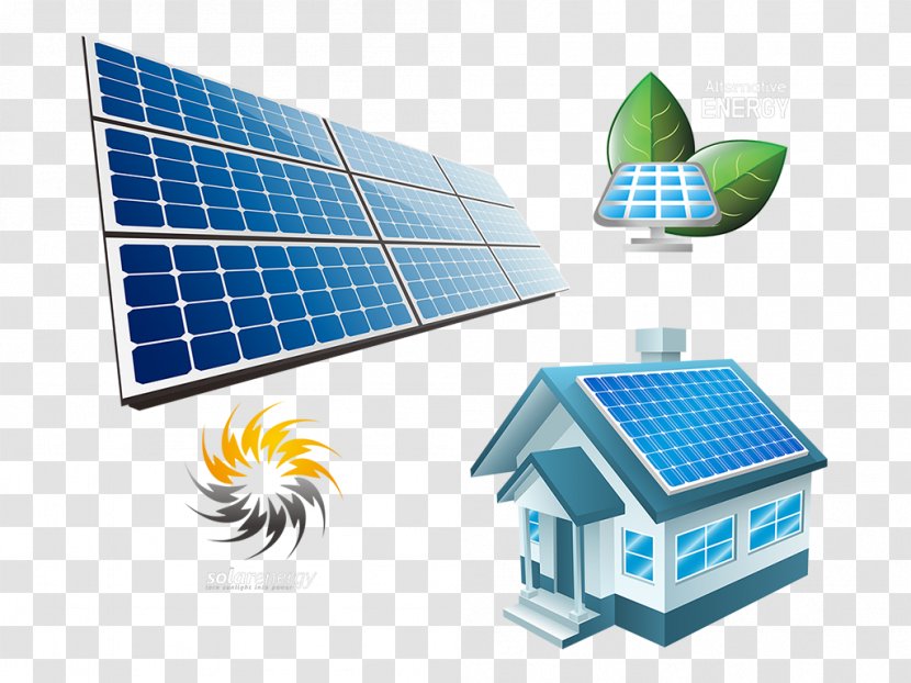 Solar Power Energy Renewable Resource Panels - Systems - Clipart Vector Transparent PNG