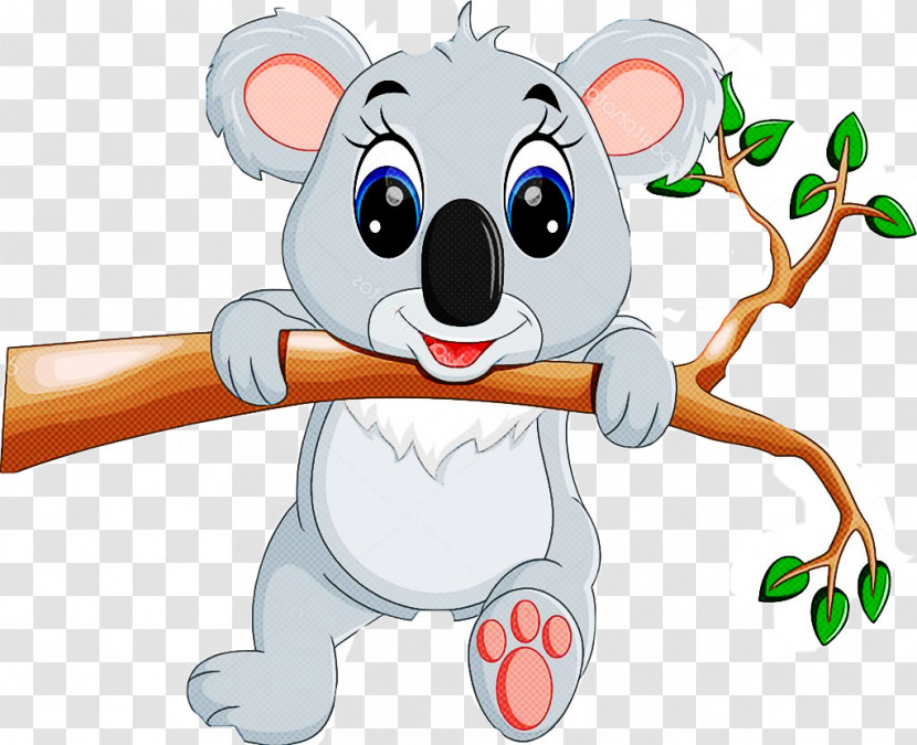 Cartoon Koala Snout Animation Transparent PNG