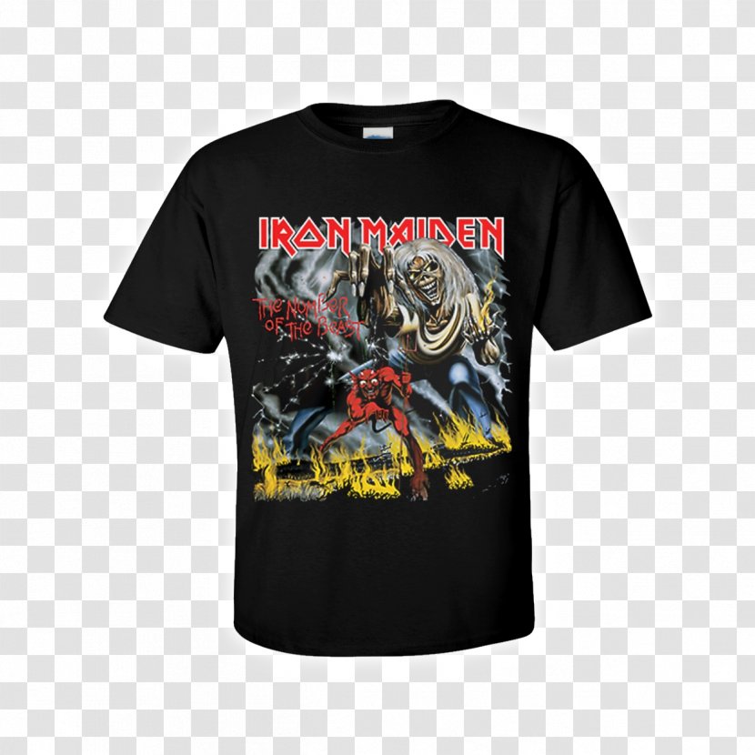 T-shirt The Number Of Beast Iron Maiden Eddie Heavy Metal - Clothing Transparent PNG