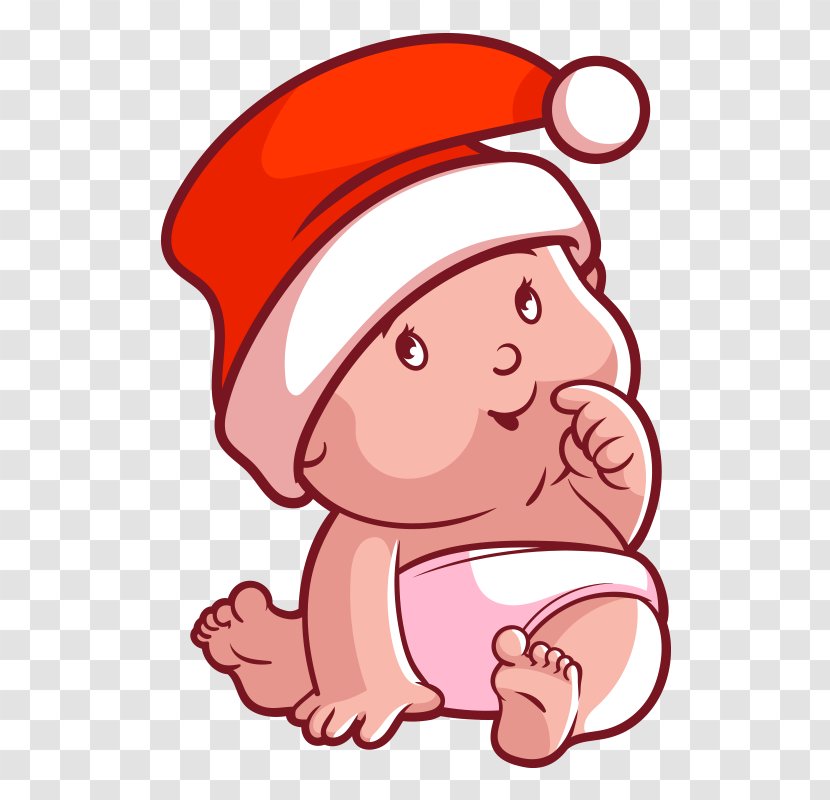 Vector Graphics Infant Clip Art Child Illustration - Heart - Silly Christmas Hat Transparent PNG