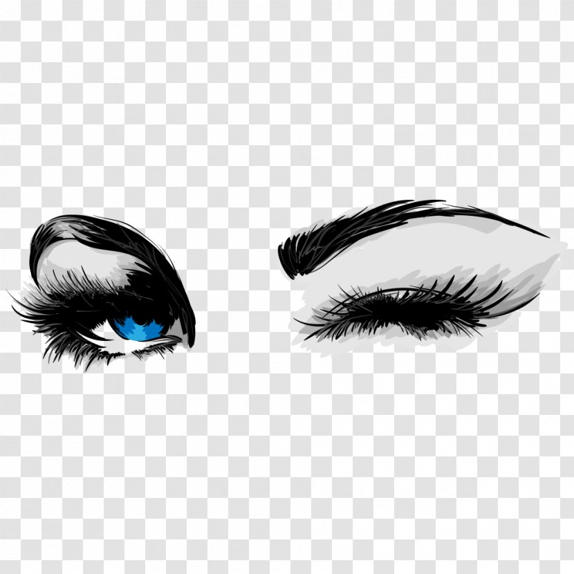 Mascara Cosmetics Eyelash Business Card Eye Liner - Cartoon - Eyes Transparent PNG