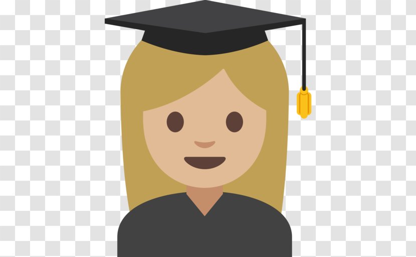 Square Academic Cap Emoji Graduation Ceremony Emoticon Clip Art - Smile Transparent PNG