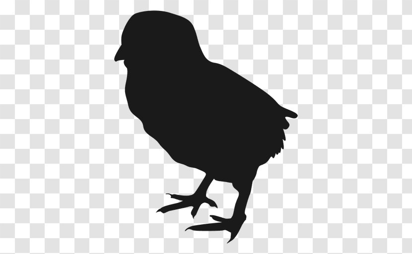 Chicken Meat Silhouette Bird - Rooster Transparent PNG
