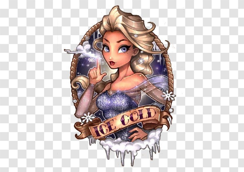 Elsa T-shirt Ice Olaf Anna - Walt Disney Company - Snow Queen Painted Transparent PNG
