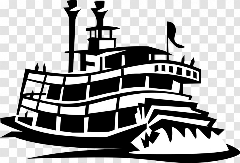 Clip Art Riverboat Steamboat Paddle Steamer - Boat Transparent PNG