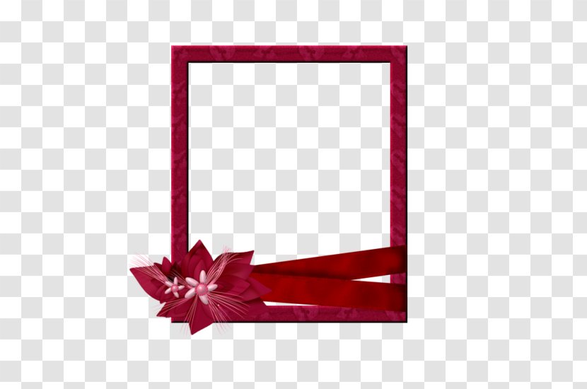 Picture Frames Red - Flower Transparent PNG