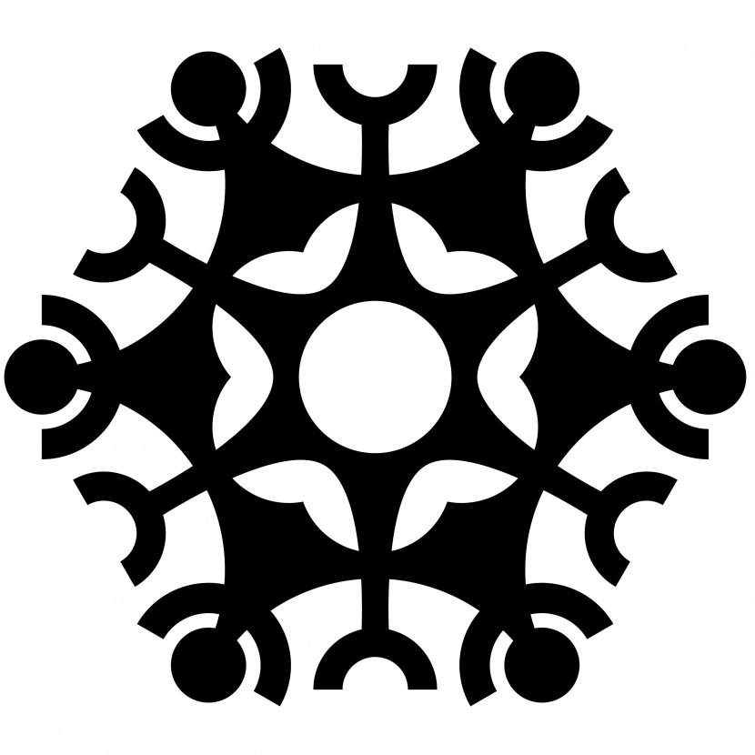 Snowflake AutoCAD DXF Clip Art - Snow - Silhouette Cliparts Transparent PNG