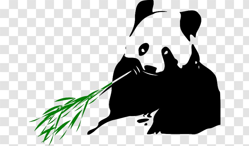 Giant Panda Bear Tropical Woody Bamboos Clip Art - Fictional Character Transparent PNG