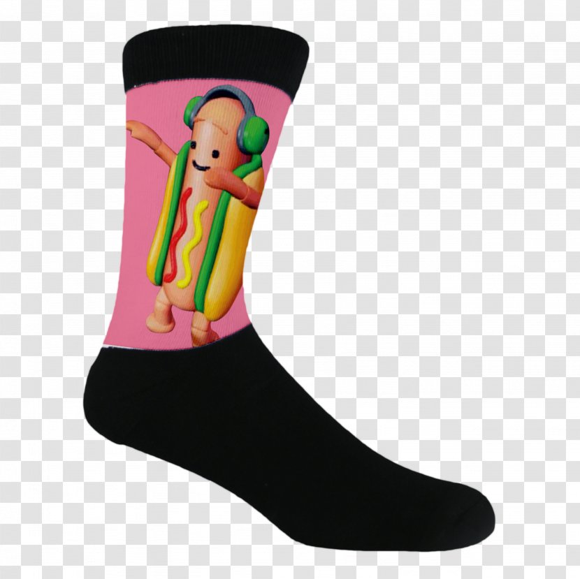 Sock Knee Highs Dancing Hot Dog Doge Clothing - Tree - Socks Transparent PNG