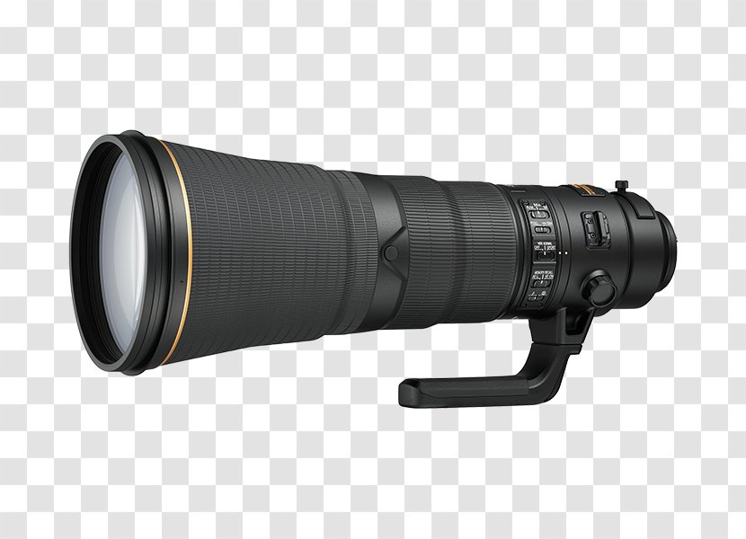 Nikon Nikkor AF-S Telephoto Zoom 600mm F/4.0E FL ED VR DX 35mm F/1.8G Camera Lens - Monocular - Format Transparent PNG