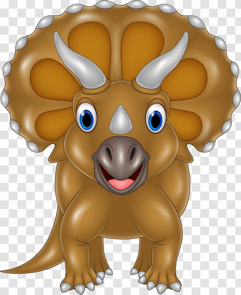 Baby Triceratops Clip Art - Dinosaur Transparent PNG