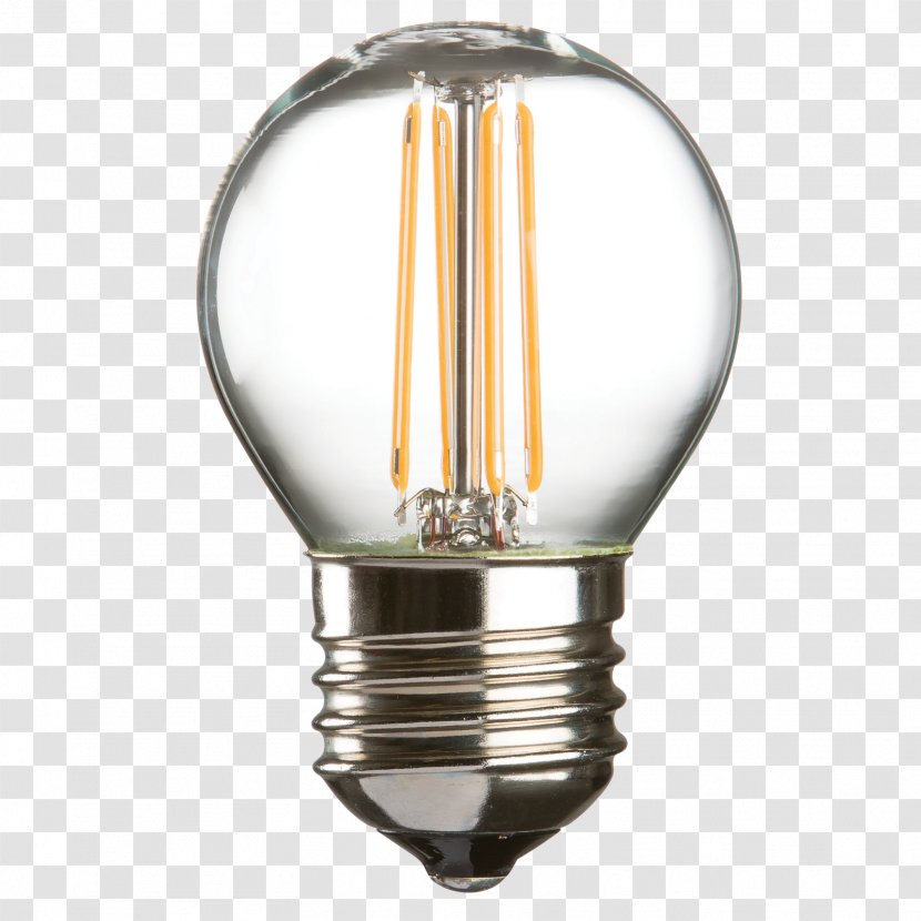 Incandescent Light Bulb LED Lamp Edison Screw Filament Transparent PNG
