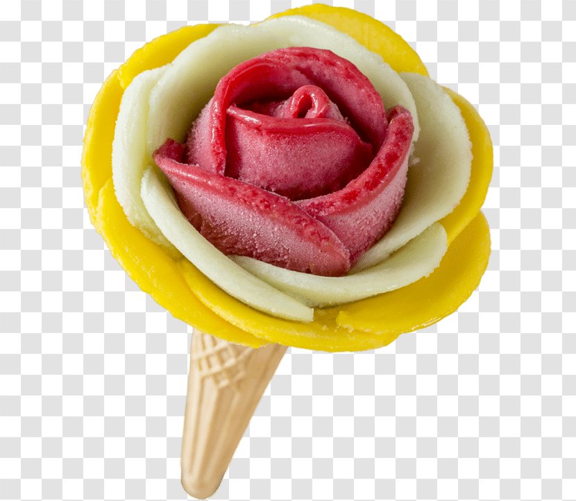 Ice Cream Cones Gelato Gelarto Rosa - Petal Transparent PNG
