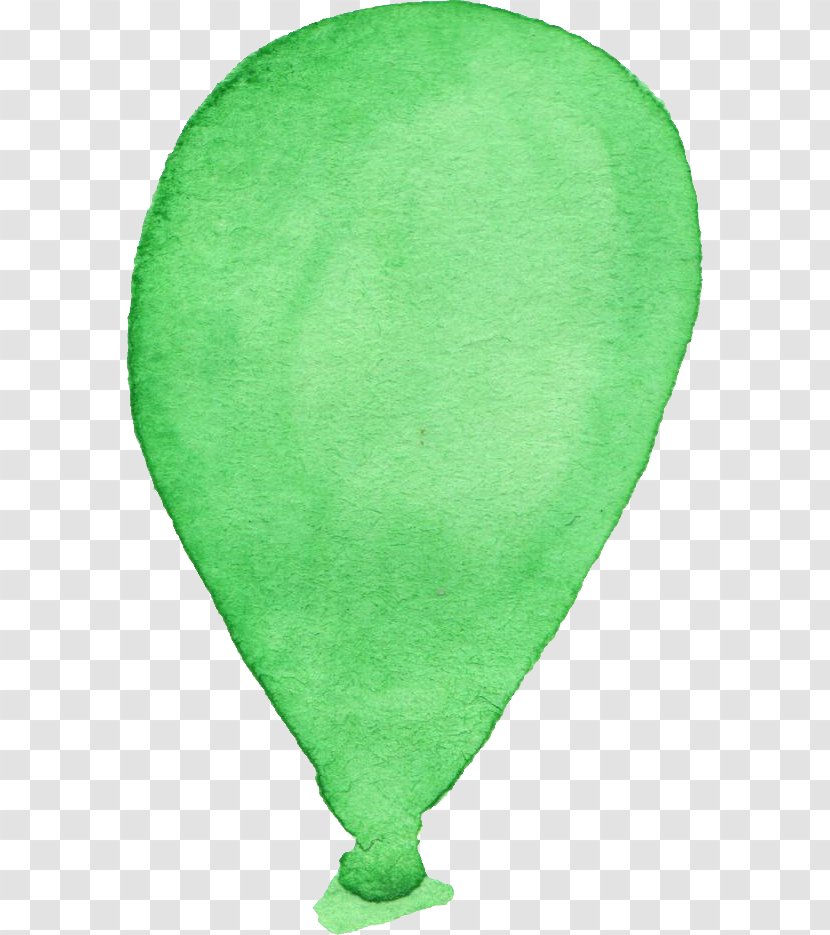 Hot Air Balloon Leaf - Grass - Watercolor Transparent PNG