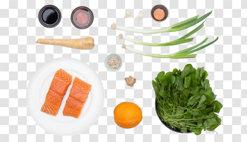 Leaf Vegetable Vegetarian Cuisine Food Recipe Garnish - Salmon Salad Transparent PNG