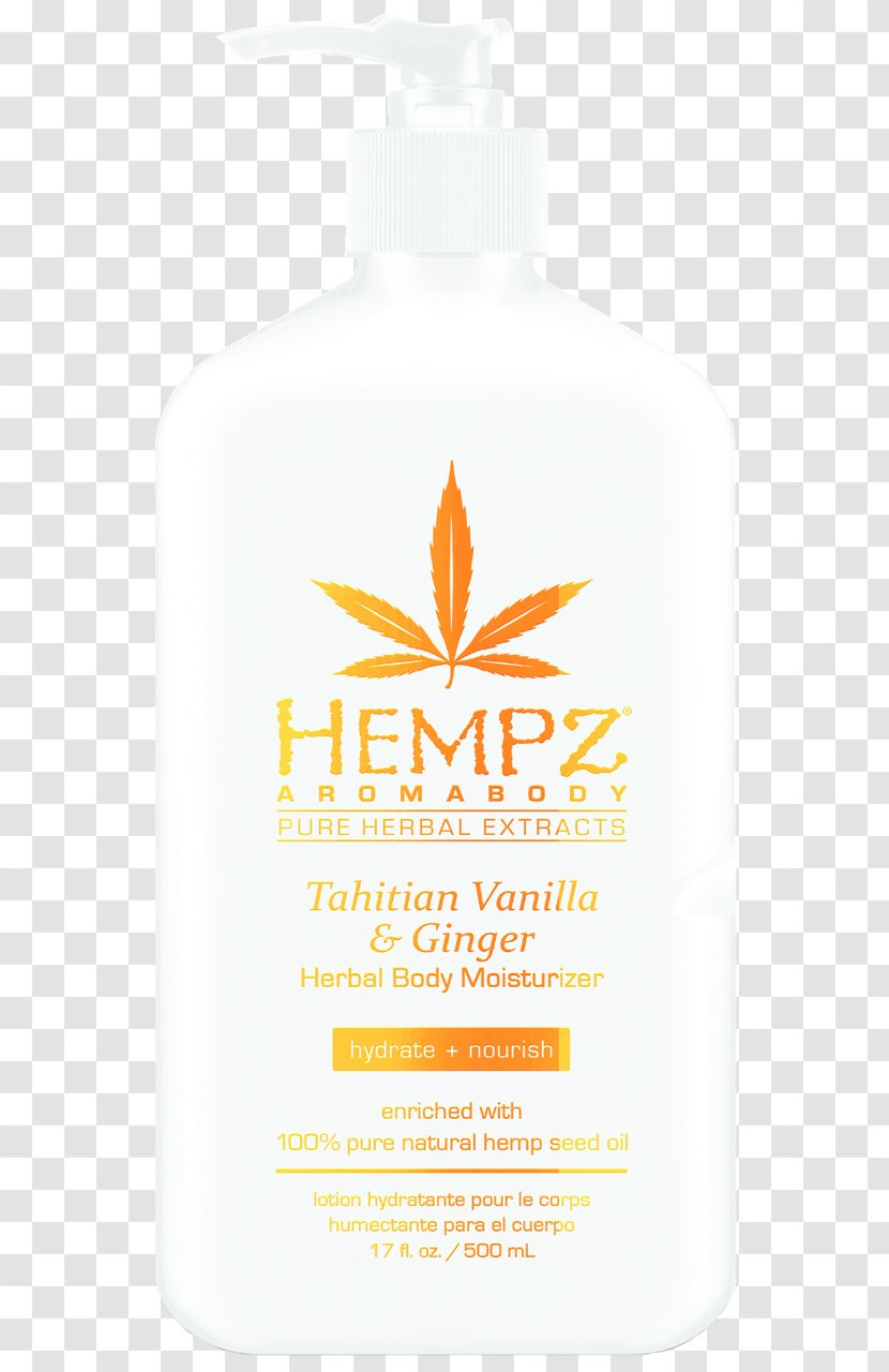 Lotion Hempz Original Herbal Body Moisturizer Sunscreen Cream - Shower Gel - Ginger Oil Transparent PNG