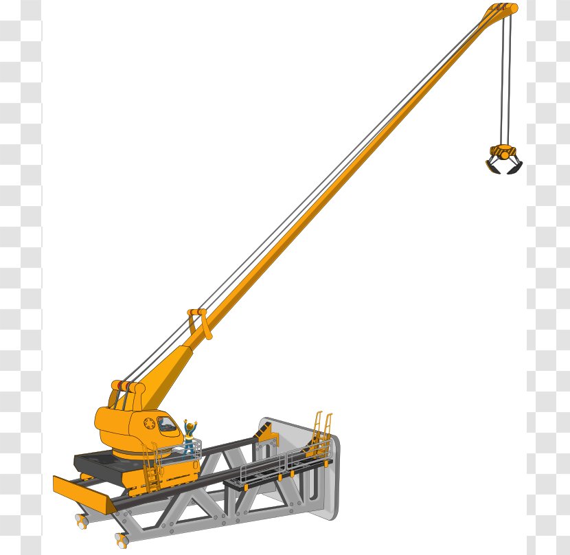 Heavy Machinery Architectural Engineering Crane Building - File Excavator Transparent PNG
