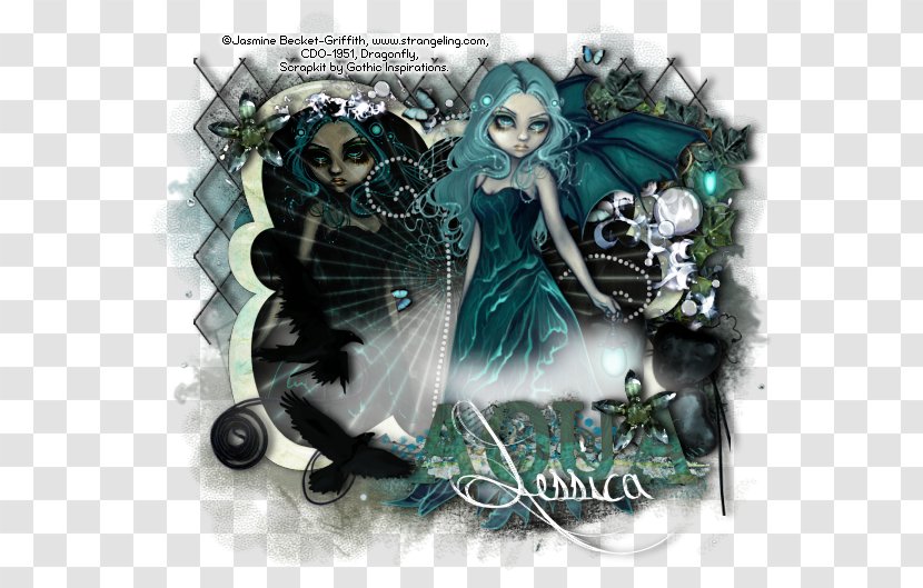 Portfolio One Fairy Teal Jasmine Becket-Griffith - Becketgriffith Transparent PNG