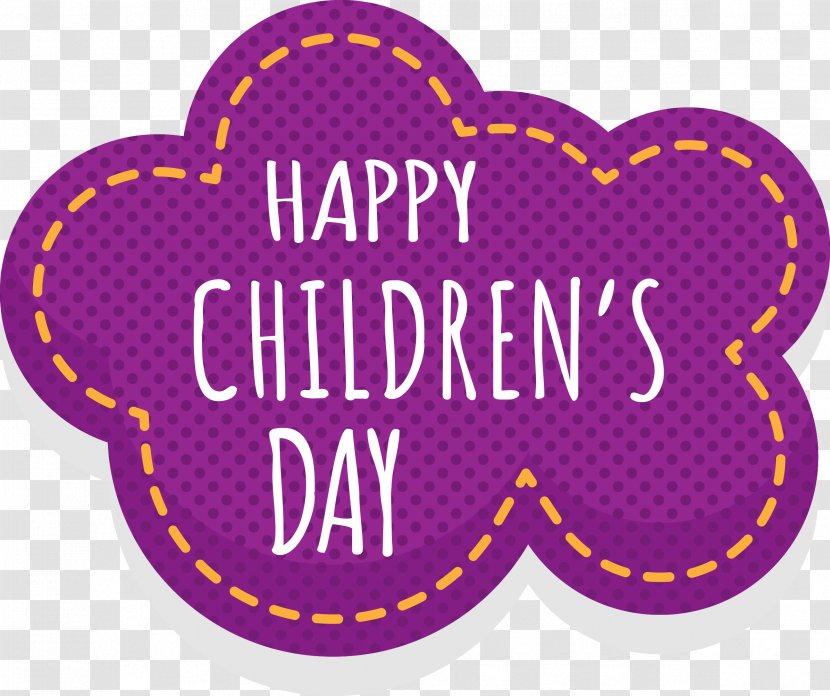 Children's Day - Pink - Clouds Shape Day, LOGO Transparent PNG