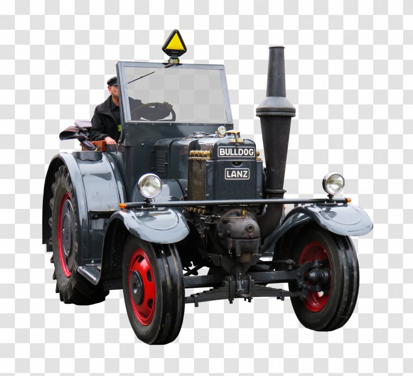 Lanz Bulldog Tractor Antique Car Agriculture - John Deere Transparent PNG