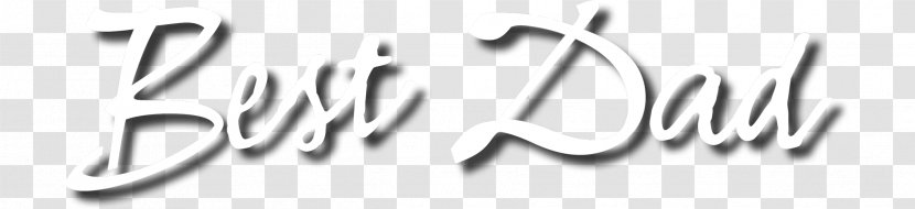 Logo Brand - Monochrome - Best Dad Transparent PNG