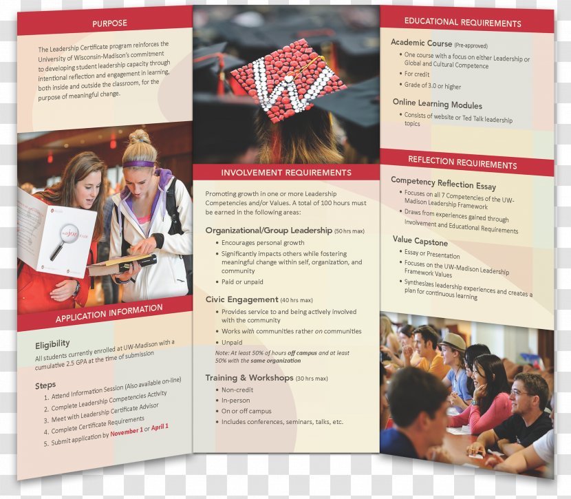 University Of Wisconsin-Madison Mitchell Nancy Flyer Brochure - Logo - Design Transparent PNG