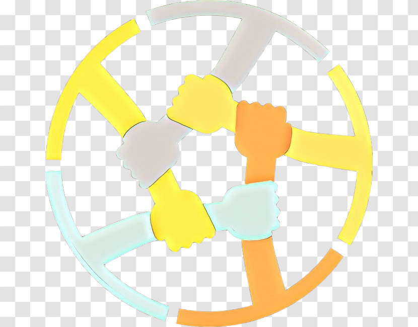 Yellow Circle Gesture Transparent PNG