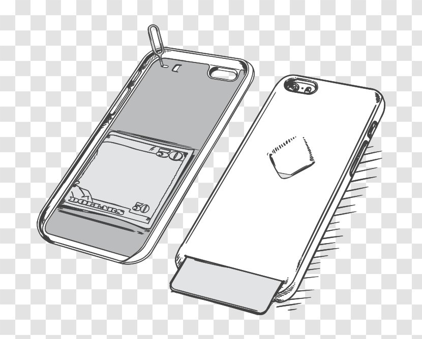 Mobile Phone Accessories Computer Hardware Material - Iphone - Sketch Transparent PNG