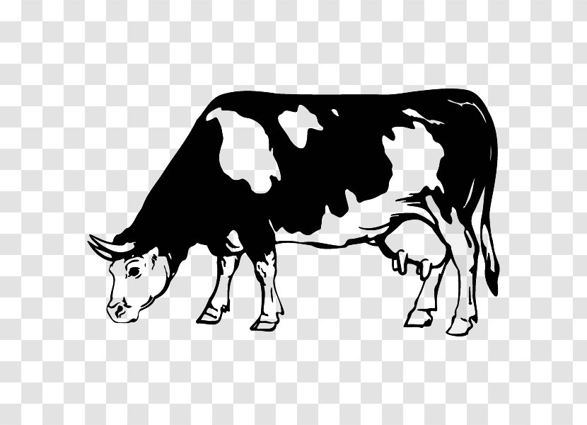 Dairy Cattle Zebu Ox Sticker Cow - Packaging And Labeling Transparent PNG